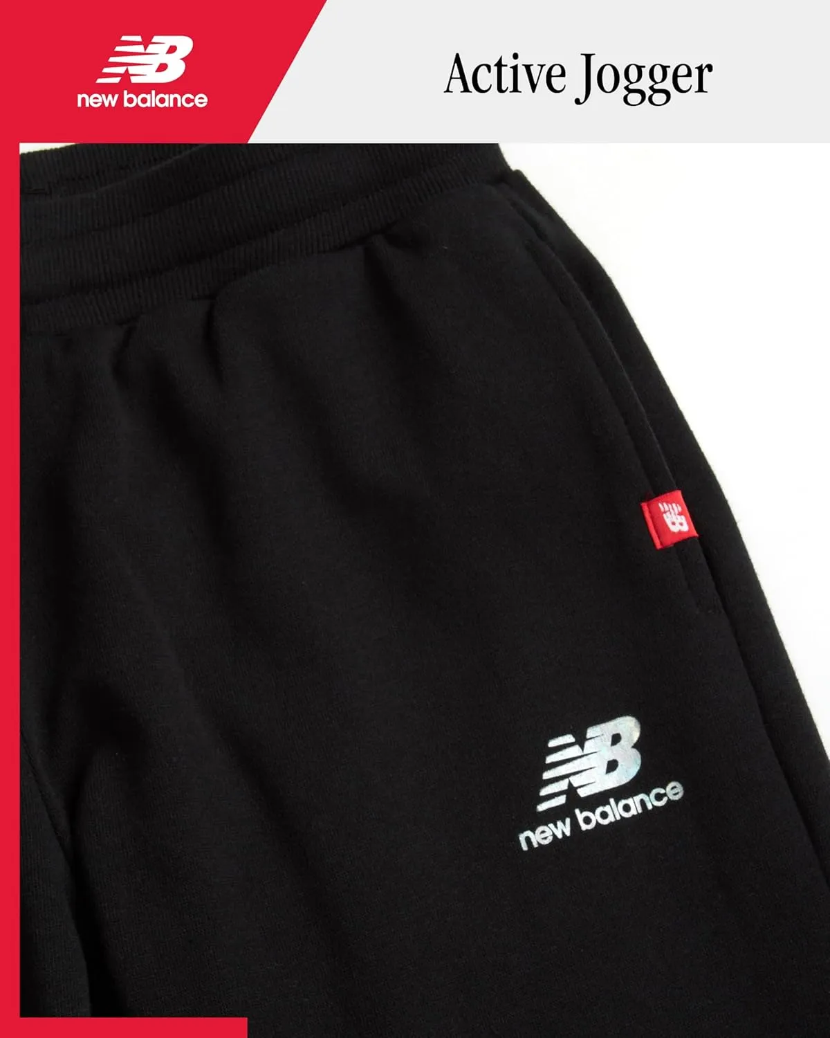 New Balance Girls' Sweatpants - Active Fleece Jogger Pants (Size: 4-16)