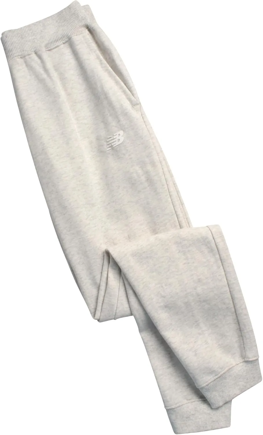 New Balance Girls' Sweatpants - Soft Cotton Blend Fleece Athletic Performance Joggers with Drawstring & Pockets (Sizes: 8-16)