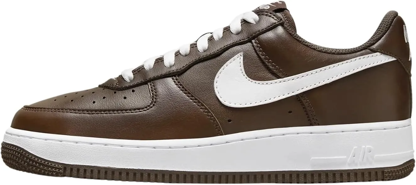 Nike Air Force 1 Low Men's Sneakers, Chocolate/White Chocolate, Size 5.5