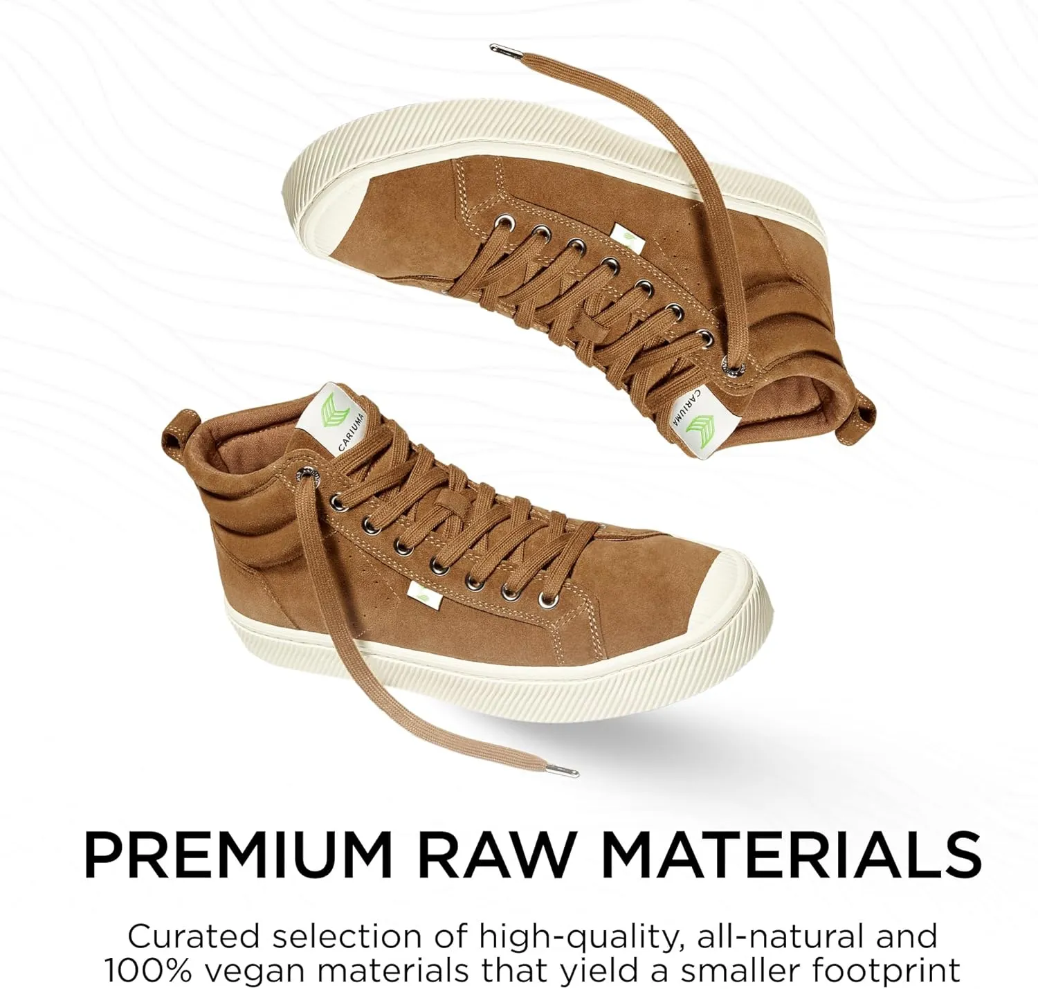 OCA High Suede Sneakers, Comfortable Shoes for Men, Lightweight & Sustainable, Versatile Casual Footwear with 100% Vegan Insoles, Rubber