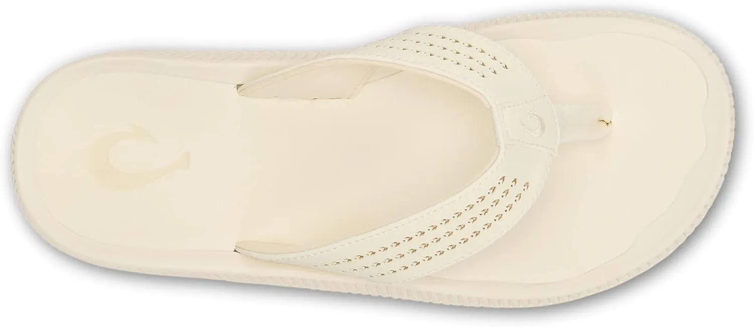 OLUKAI Ulele Men's Beach Sandals, Water Resistant Flip Flops, Arch Support & Comfort Fit, Lightweight & Durable, Enhanced Grip & Traction