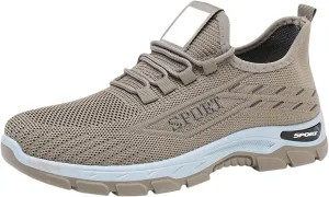 Orthopedic Shoes Arch Support Wide Toe Box Sneakers Slip On Mesh Breathable Walking Sneakers Non-Slip Gym Tennis Athletic Workout Trainer Comfortable Diabetes Shoes