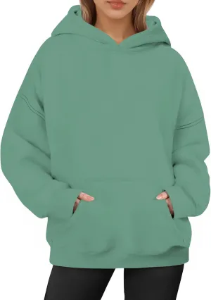 Oversized Hoodies for Women, Long Sleeve Fleece Womens Sweatshirt with Pocket Pullover Fall Outfits Winter Clothes