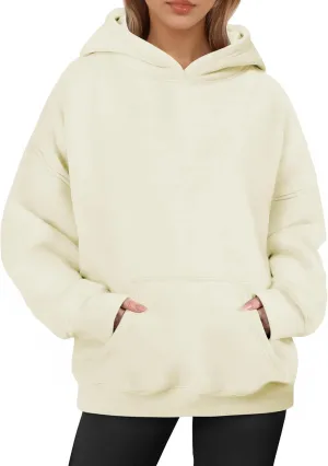 Oversized Hoodies for Women, Long Sleeve Fleece Womens Sweatshirt with Pocket Pullover Fall Outfits Winter Clothes