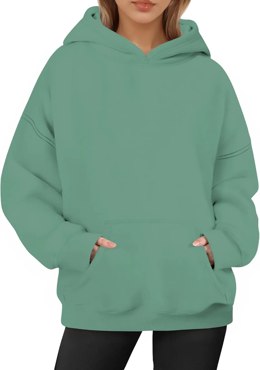 Oversized Hoodies for Women, Long Sleeve Fleece Womens Sweatshirt with Pocket Pullover Fall Outfits Winter Clothes