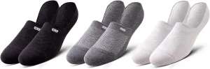 Pair of Thieves BOWO 3 Pack No Show Socks - Invisible Liners for Sneakers and Low-Top Shoes – Soft, Moisture-Wicking, Breathable Cotton Blend for All-Day Comfort, Grey, One Size