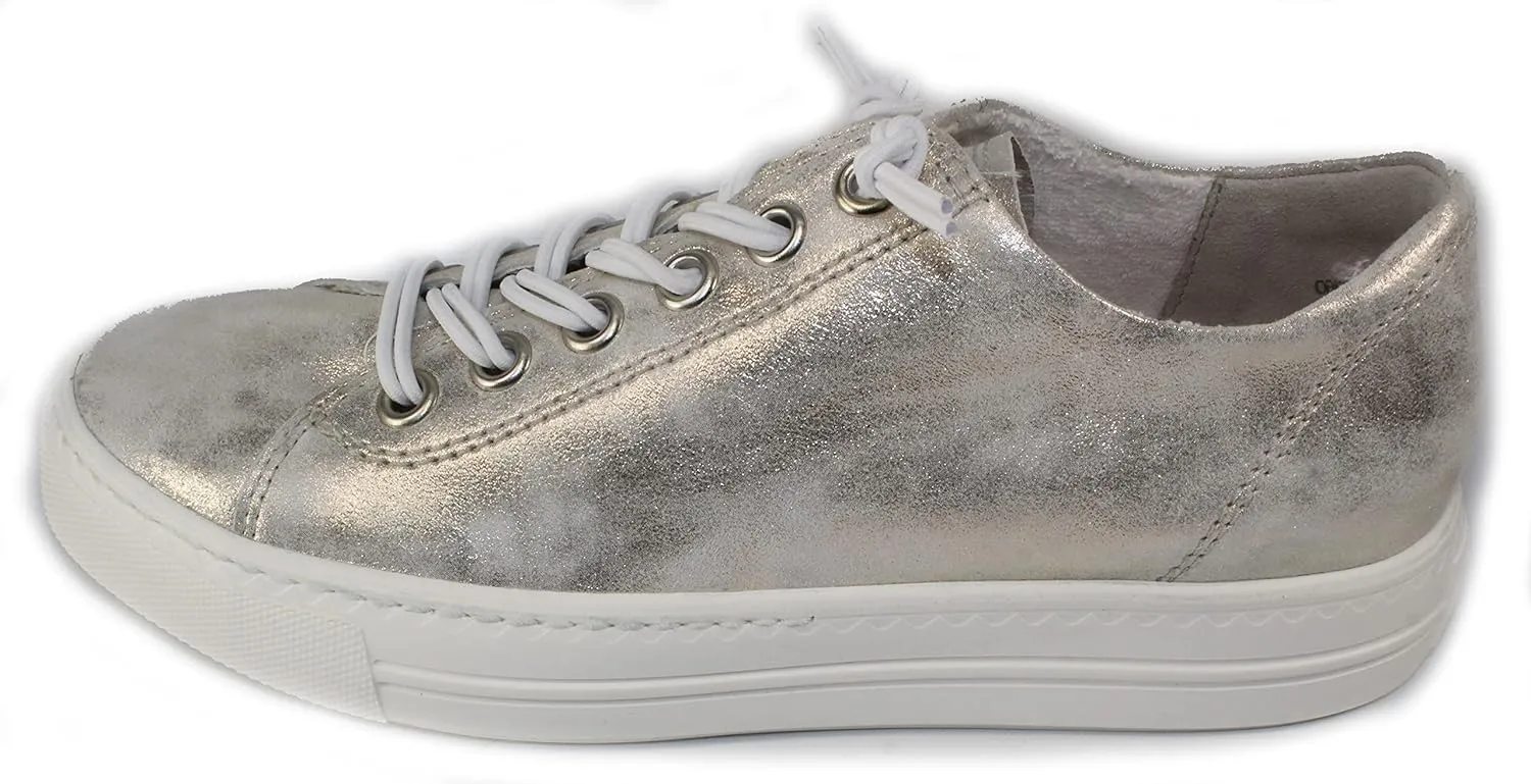 Paul Green Hadley Sneaker - Sneakers for Women - Leather Upper - Hand Stitched Detailing - Latex Outsole