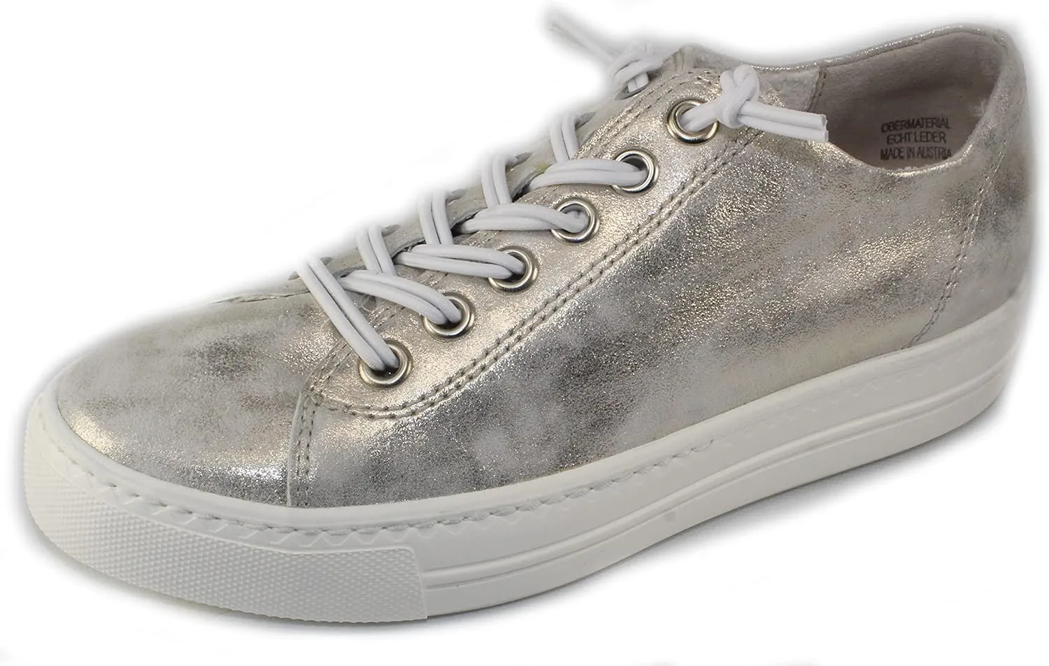 Paul Green Hadley Sneaker - Sneakers for Women - Leather Upper - Hand Stitched Detailing - Latex Outsole