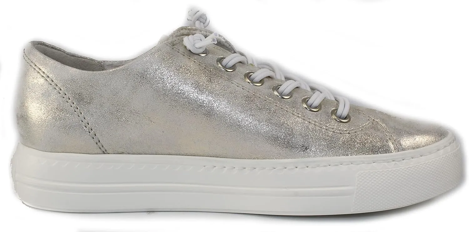 Paul Green Hadley Sneaker - Sneakers for Women - Leather Upper - Hand Stitched Detailing - Latex Outsole
