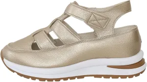 Platform Sandals Women Plus Size Hollow-Out Wedges Sandals Leather Closed Toe Height-Boosting Shoes Non Slip Orthopedic Roman Sandal Breathable Comfortable Shoes 2025