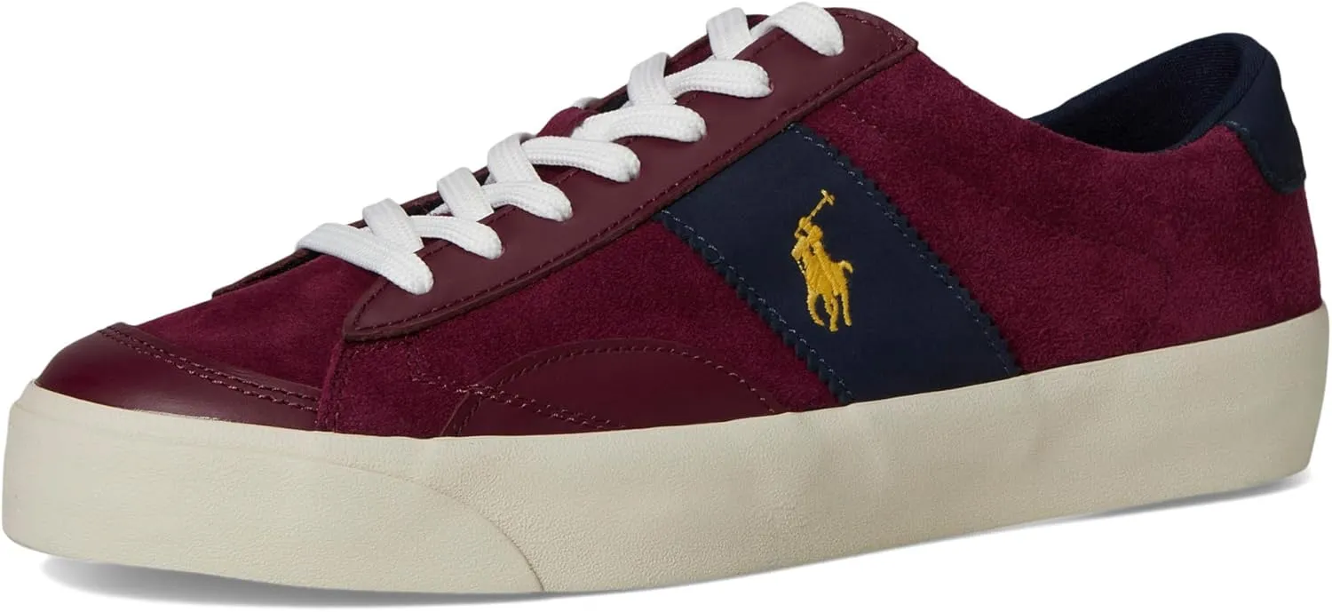 POLO RALPH LAUREN Men's Suede Leather-Sayer Sport-Sneakers-Low Top Lace