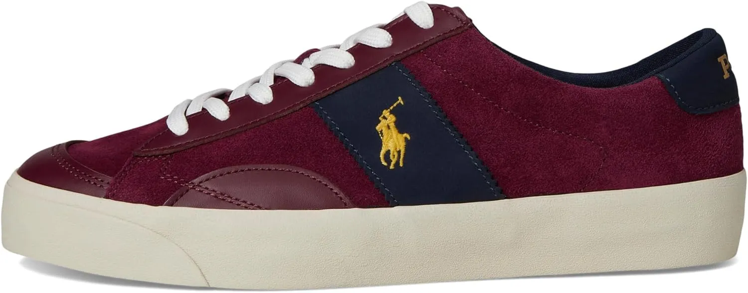 POLO RALPH LAUREN Men's Suede Leather-Sayer Sport-Sneakers-Low Top Lace