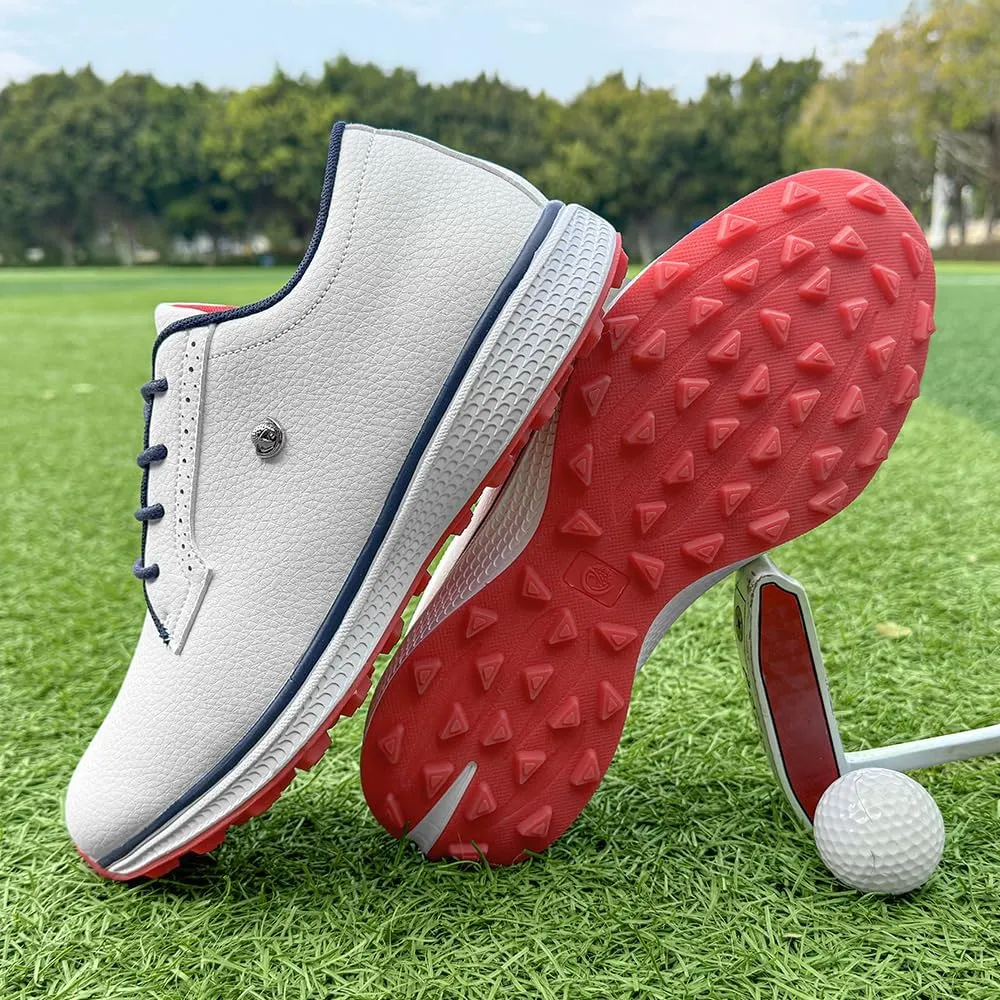 Professional Golf Shoes for Men Classic Comfortable Outdoor Golf Sport Training Sneakers Size 7-15 Non-Slip Golf Trainers Men