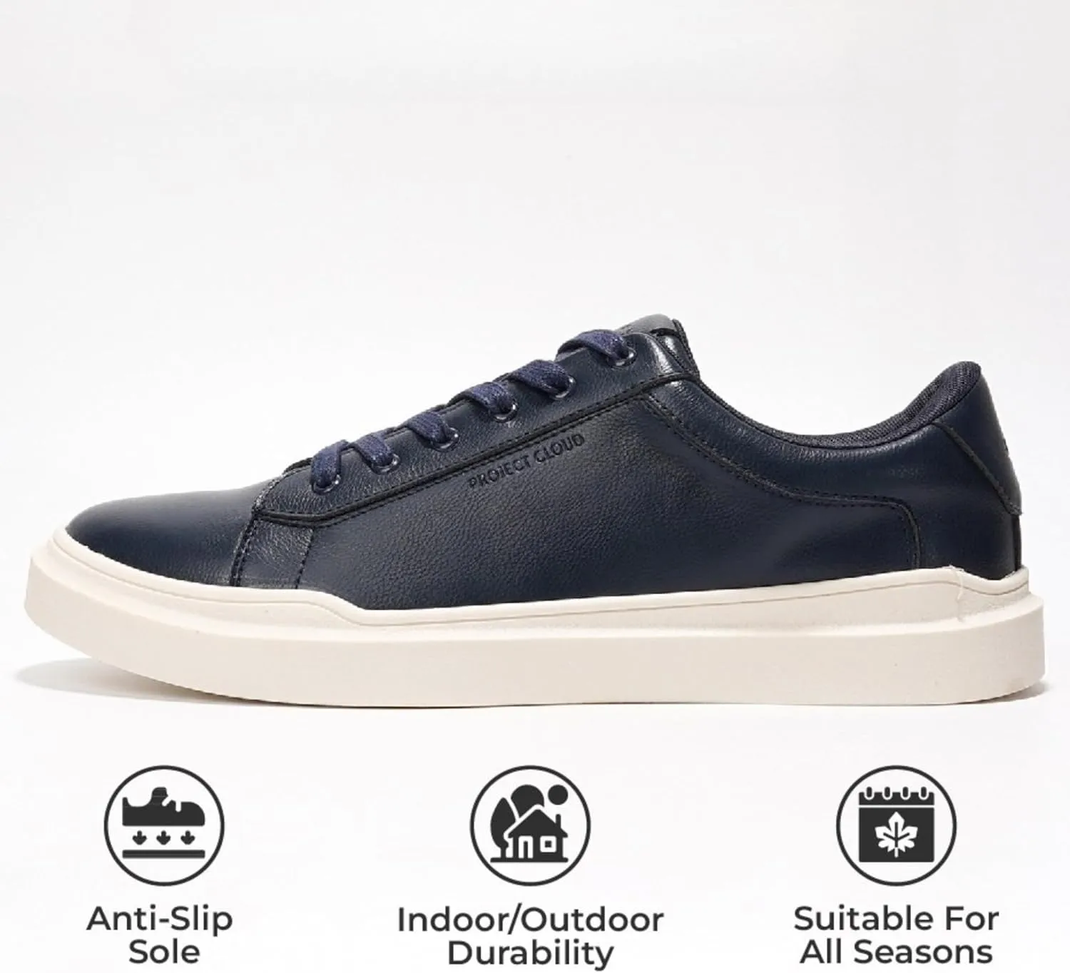 Project Cloud Mens Sneakers – Memory Foam Men's Fashion Sneakers – Lightweight and Non Slip Laced-Up Casual Men Shoes - Perfect Men Casual Shoes for All-Day Wear (Tilton)