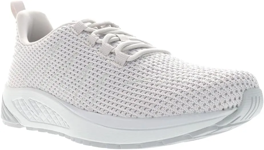 Propet Womens Tour Knit Walking Sneakers Shoes Casual - Off White