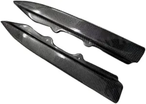 PSM Style Carbon Fiber Rear Bumper Side Diffuser Splitters Compatible for BMW 3 Series F30 M-Sport 2014-2018 Rear Bumper Lip Auto Part(Carbon Fiber)