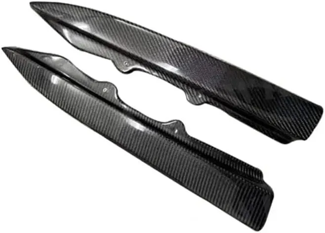 PSM Style Carbon Fiber Rear Bumper Side Diffuser Splitters Compatible for BMW 3 Series F30 M-Sport 2014-2018 Rear Bumper Lip Auto Part(Carbon Fiber)