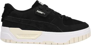 PUMA Womens Cali Dream Teddy Platform Sneakers Shoes Casual - Black - Size 10 M