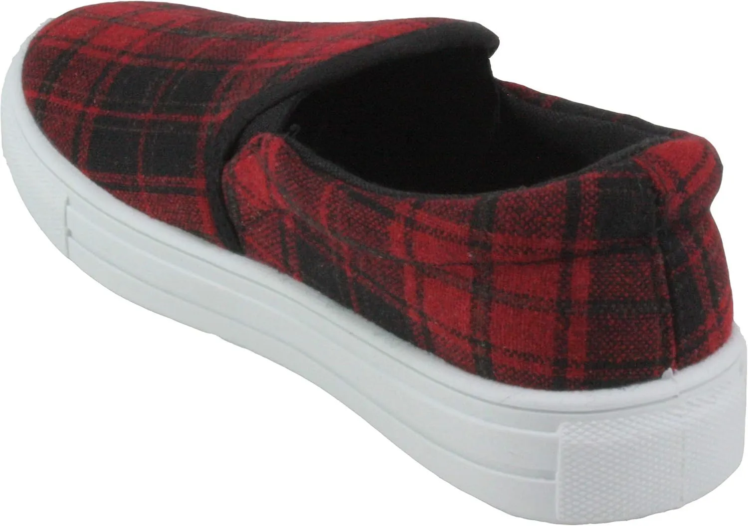 Qupid Women's Reba-58B Round Toe Fabric Upper Low Platform Fashion Sneakers