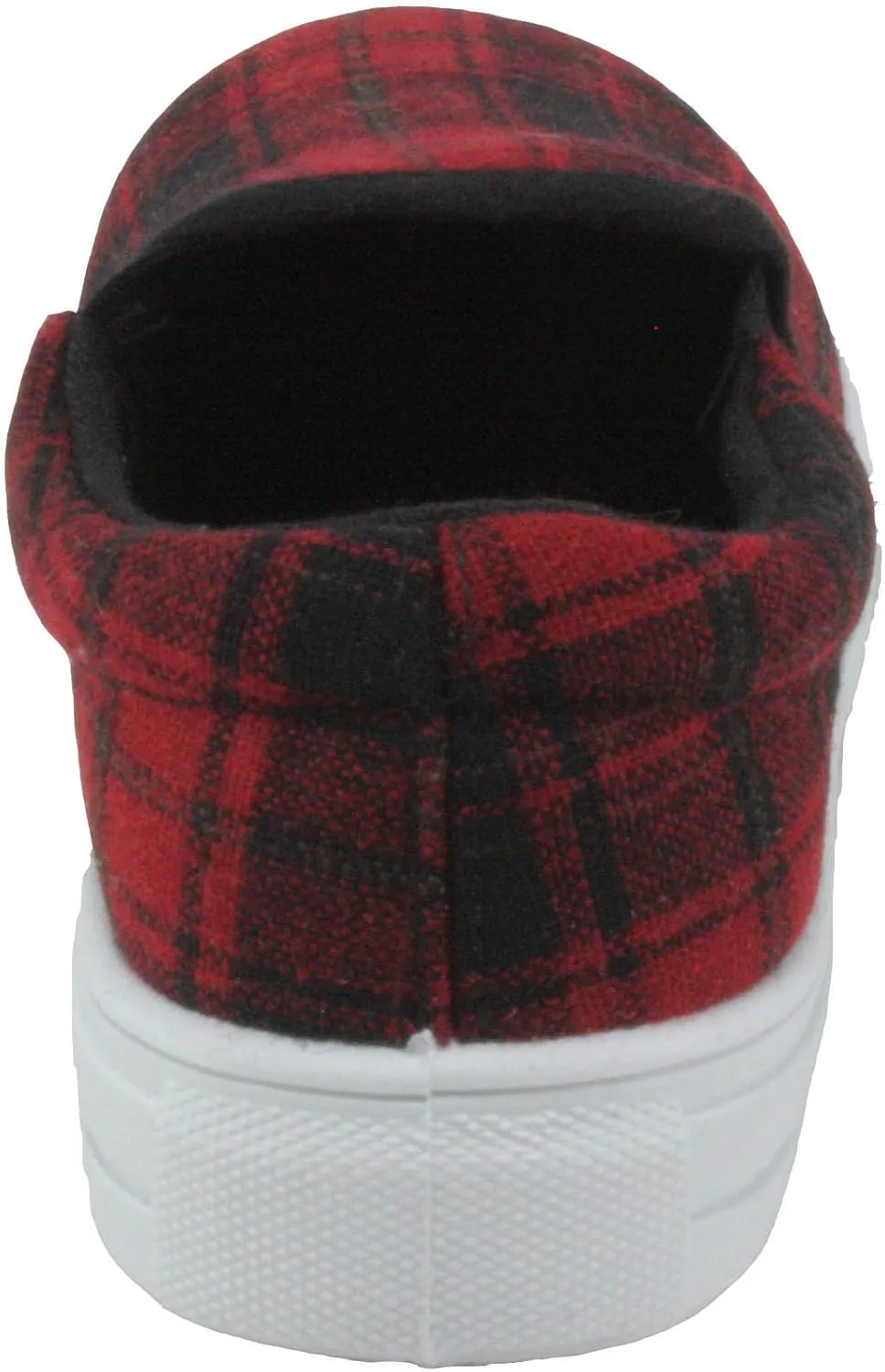 Qupid Women's Reba-58B Round Toe Fabric Upper Low Platform Fashion Sneakers