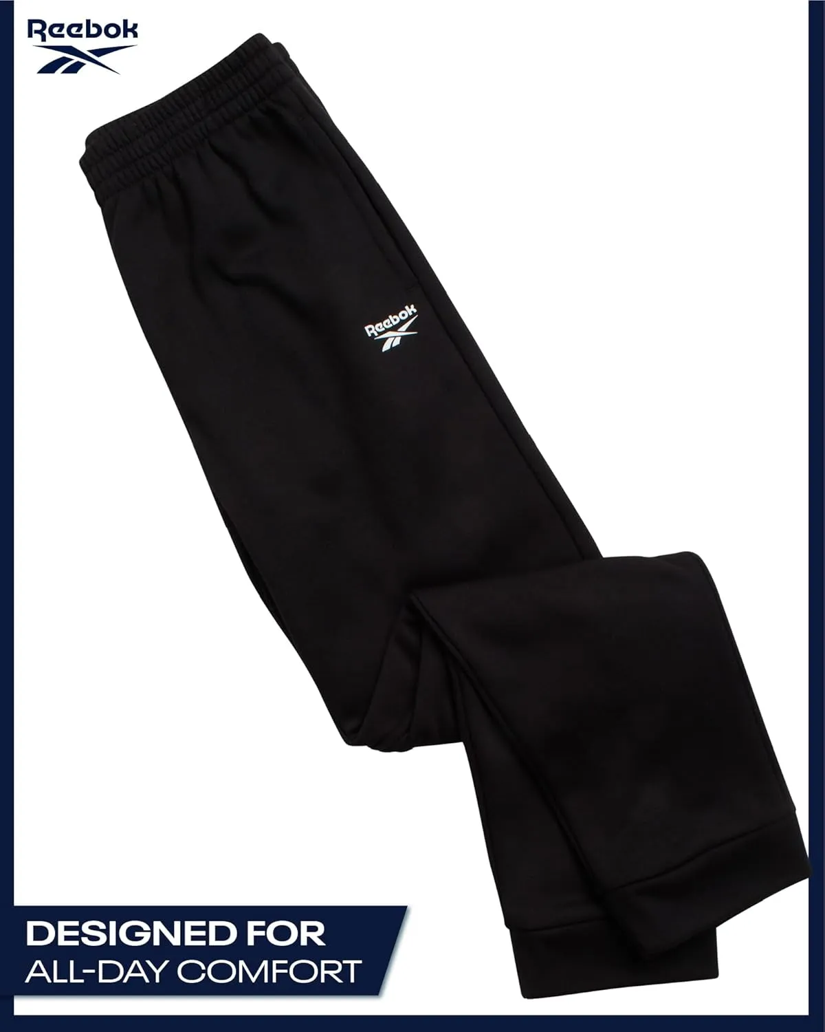 Reebok Boys' Tracksuit - 2 Piece Fleece Pullover Hoodie and Athletic Jogger Sweatpants for Boys (Sizes: 8-14)