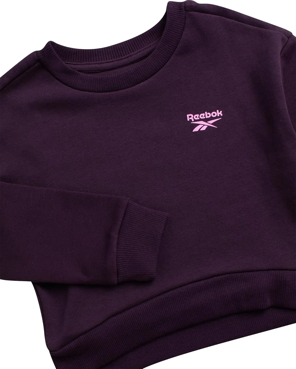 Reebok Toddler Girls' Pants Set - 2 Piece Active Fleece Hoodie Sweatshirt and Leggings for Toddlers and Little Girls (2T-6X)