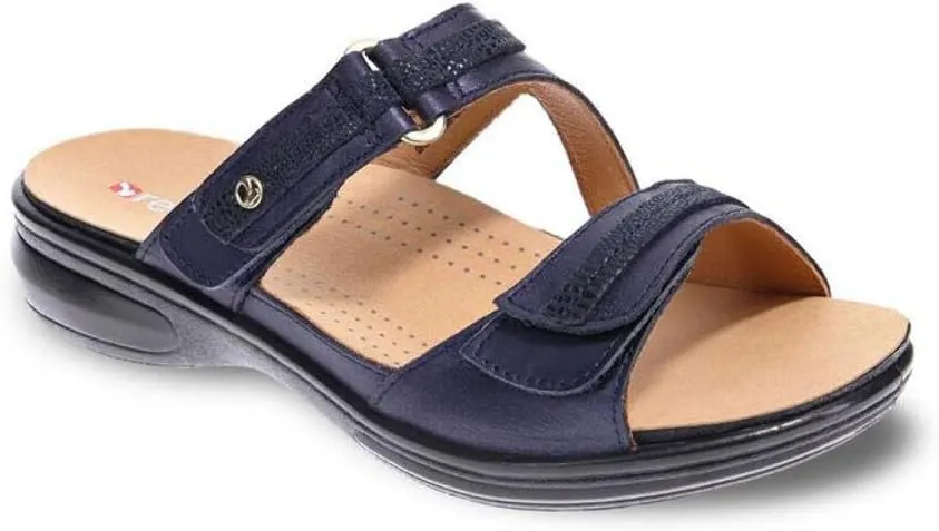 Revere Rio Women's Slide Sandals - Luxurious Leather with Superior Arch Support and Fully Adjustable Fit