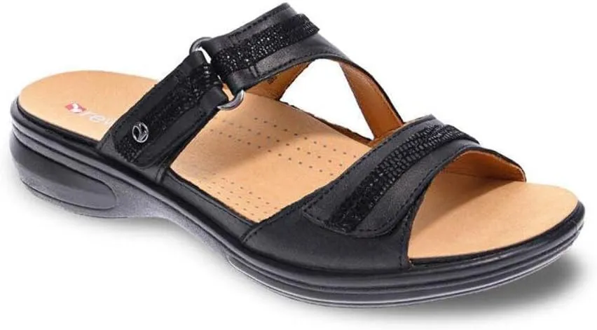 Revere Rio Women's Slide Sandals - Luxurious Leather with Superior Arch Support and Fully Adjustable Fit
