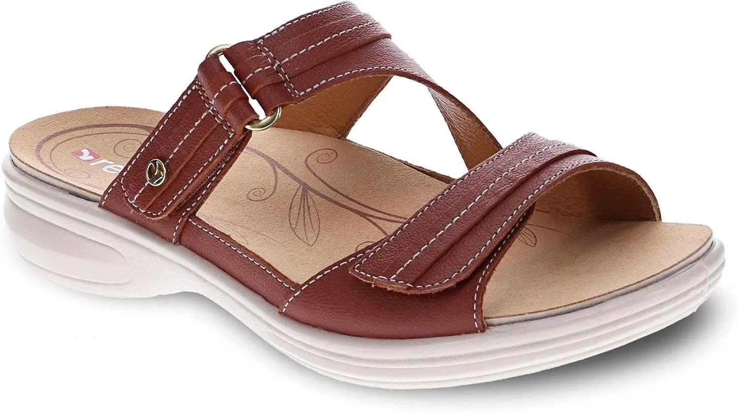Revere Rio Women's Slide Sandals - Luxurious Leather with Superior Arch Support and Fully Adjustable Fit