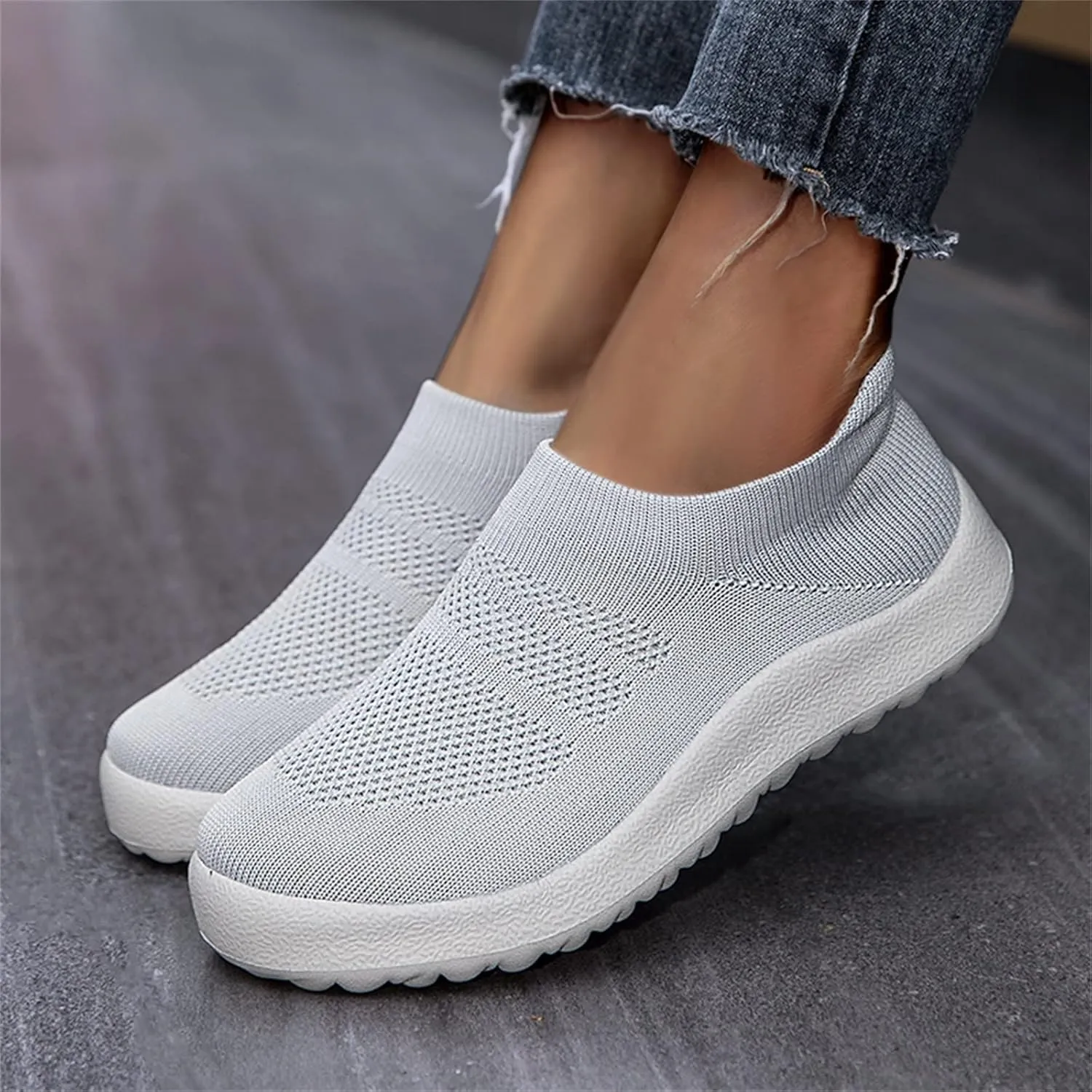 Running Shoes for Women Wide Walking Shoes Women Arch Support 11w Slip On Shoes for Elderly Women Silver Sneakers for Women Slip On Athletic Shoes Women Size 5