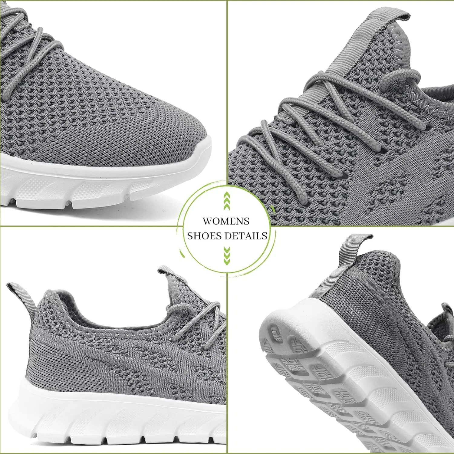 Running Shoes Women Tennis Walking Sneakers Slip On Gym Shoes Non Slip Workout Sneakers for Womens Casual Mesh Footware Fashion Lightweight