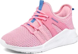 RUNSIDE Boys Girls Tennis Shoes Kids Lightweight Breathable Sneakers Lace-up Running Athletic Shoes for Toddler/Little Kid/Big Kid