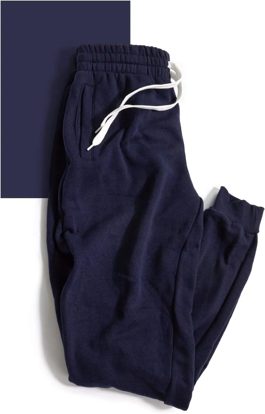 Shaka Wear Men’s Joggers Sweatpants - Medium Heavy Cotton Fleece Slim Fit Full Length Casual Pants Sports Workout S~5XL