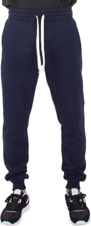 Shaka Wear Men’s Joggers Sweatpants - Medium Heavy Cotton Fleece Slim Fit Full Length Casual Pants Sports Workout S~5XL