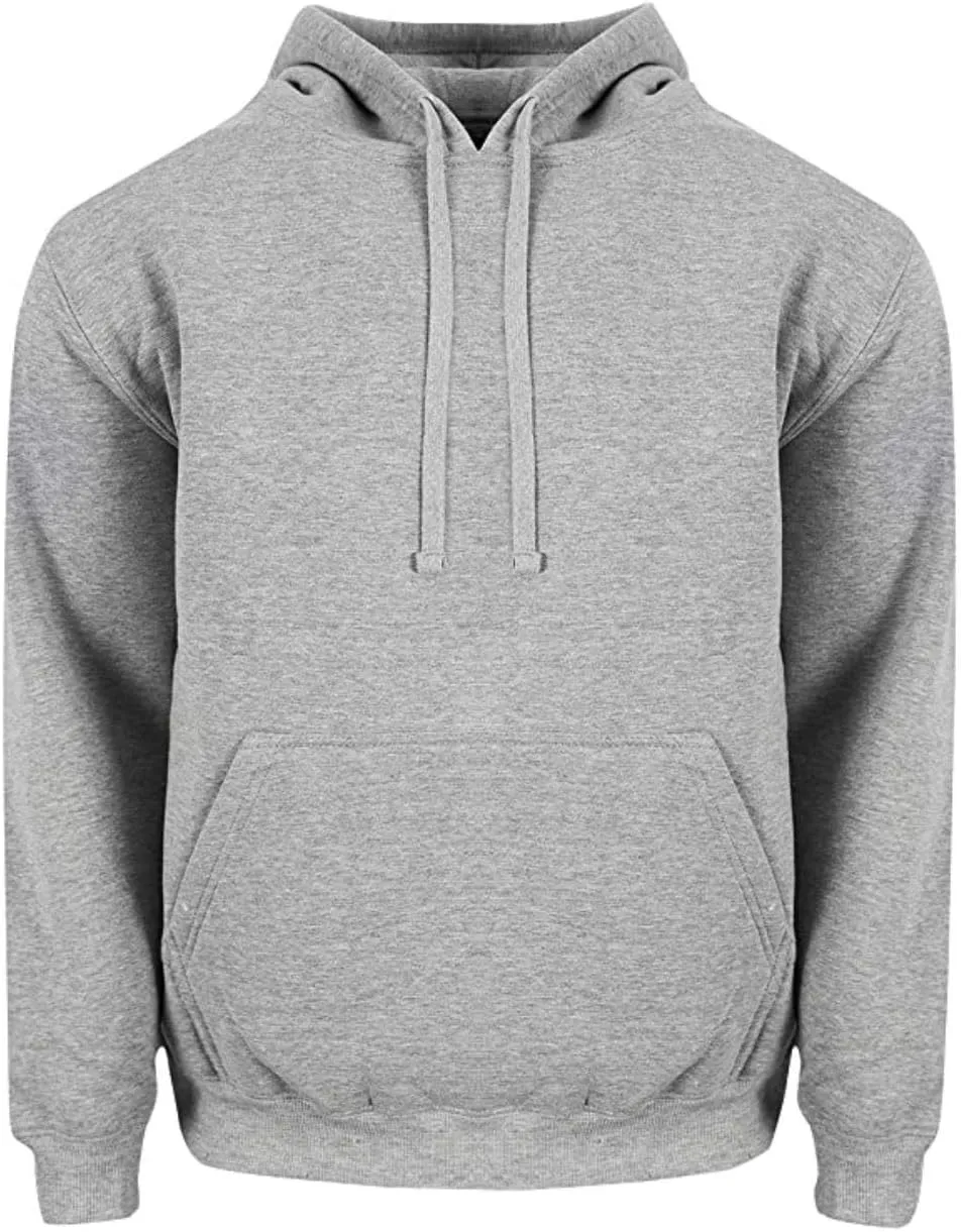 Shaka Wear Mens Men’s Hoodie Sweatshirt – Heavyweight Long Sleeve Fleece Soft Warm Casual Hooded Pullover Sweater Top