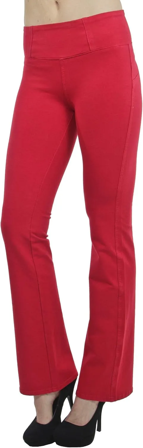 Shaping Pull On Butt Lift Push Up Yoga Pants Stretch Indigo Denim Skinny Jeans