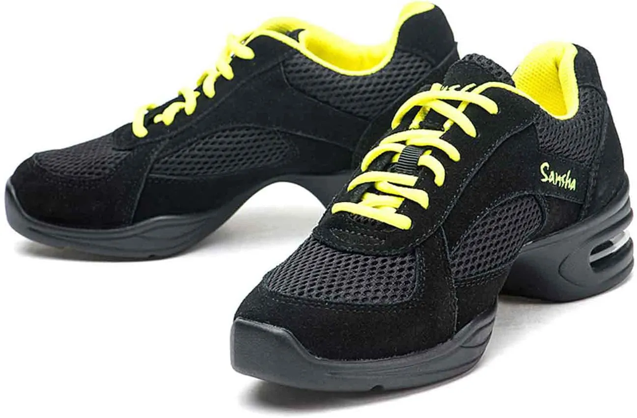 Skazz by Sansha Women's Dance Studio Exercise Sneakers Mesh Suede Rubber Split-Sole Haley (US 4.5 / Skazz 04 M)
