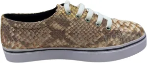 Snakeskin Low Top Platform Sneakers Shoes