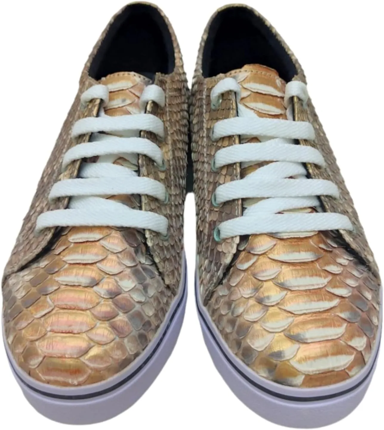 Snakeskin Low Top Platform Sneakers Shoes