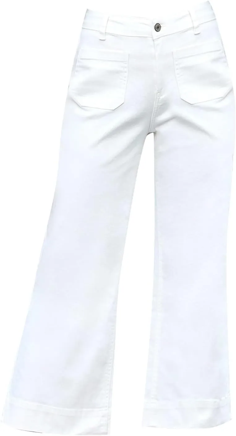 Stylish Wide-Leg Jeans for Women High-Waisted Formal Occasion Flattering Casual Pants Slimming Leisure Trendy Trouser