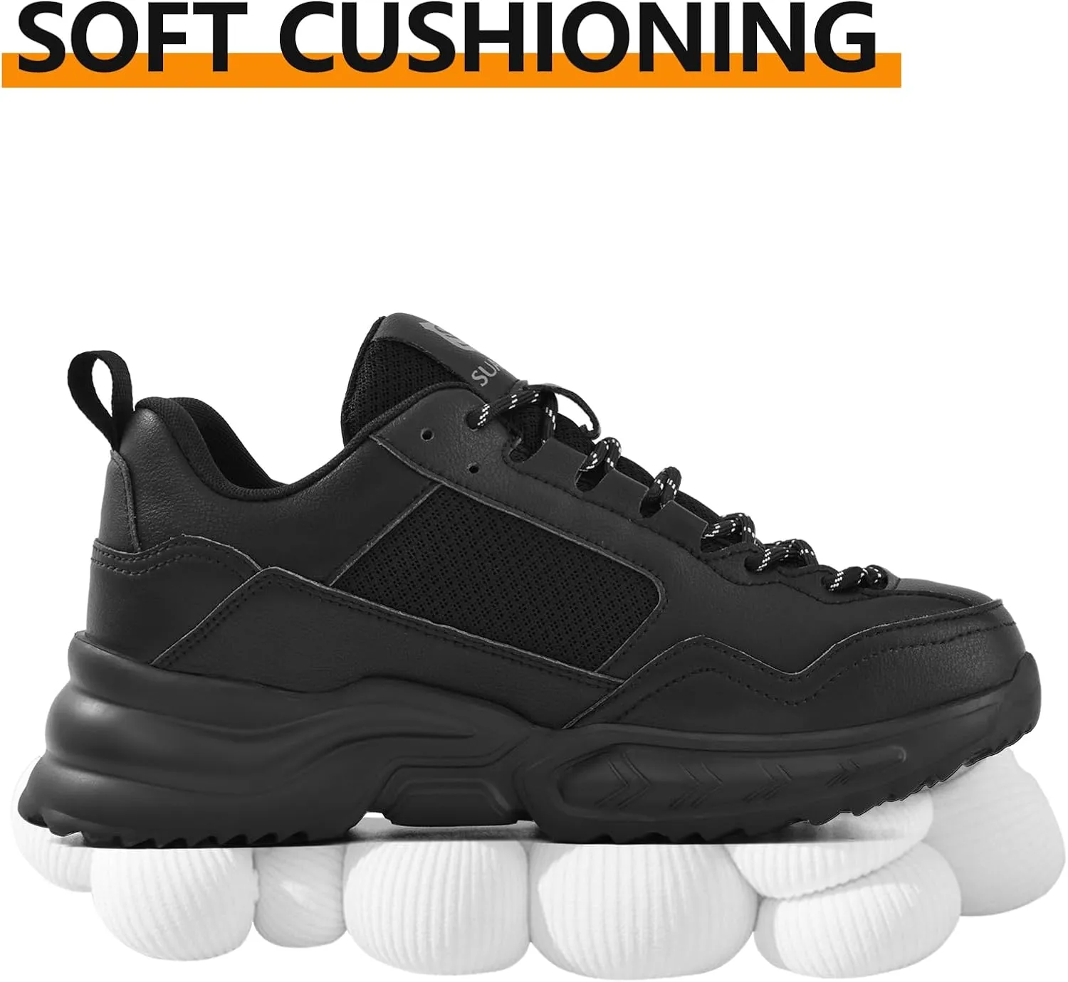SUADEX Steel Toe Shoes for Men Women Safety Toe Work Shoes Breathable Steel Toe Sneakers Puncture Resistant