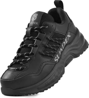 SUADEX Steel Toe Shoes for Men Women Safety Toe Work Shoes Breathable Steel Toe Sneakers Puncture Resistant