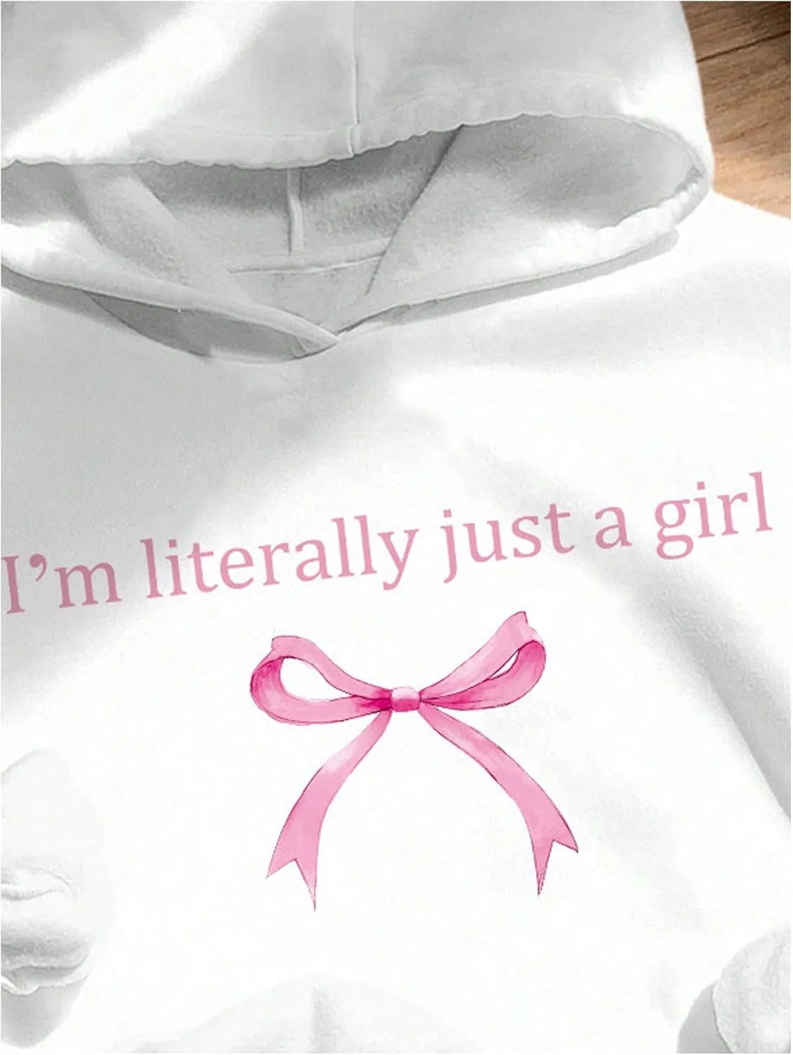 SweatyRocks Girl's Letter Graphic Fleece Hoodie Sweatshirt Kids Cute Hoodies for Teen Girls