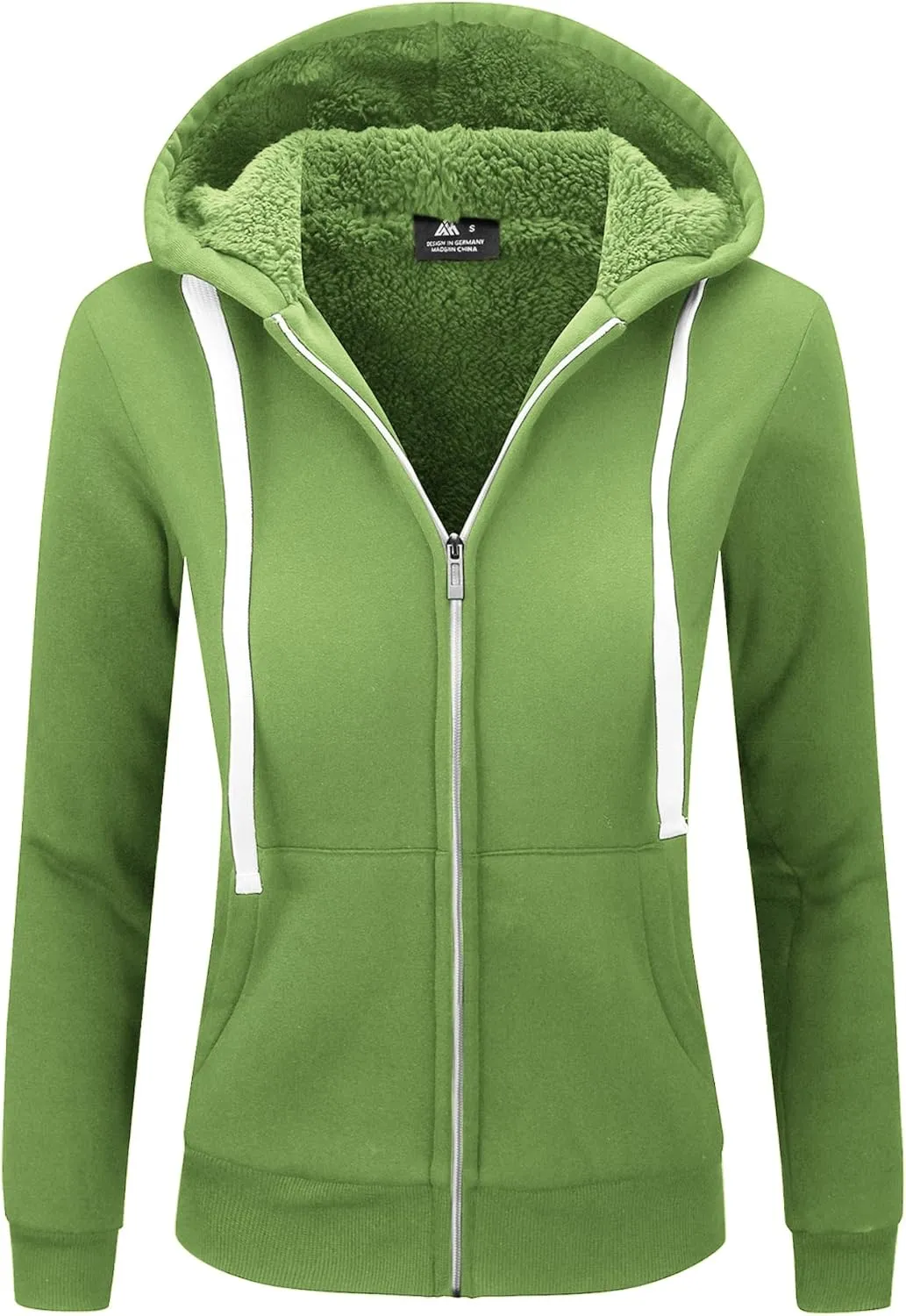 SWISSWELL Hoodies for Women Winter Fleece Sweatshirt - Full Zip Up Thick Sherpa Lined Hooded Jacket