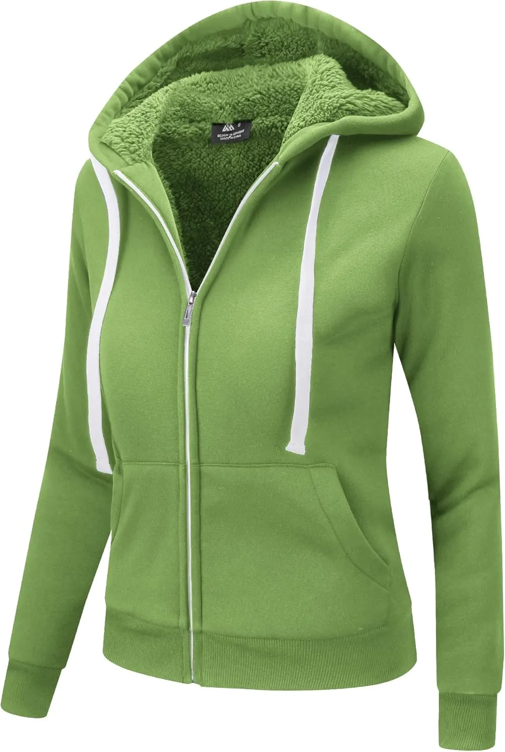 SWISSWELL Hoodies for Women Winter Fleece Sweatshirt - Full Zip Up Thick Sherpa Lined Hooded Jacket
