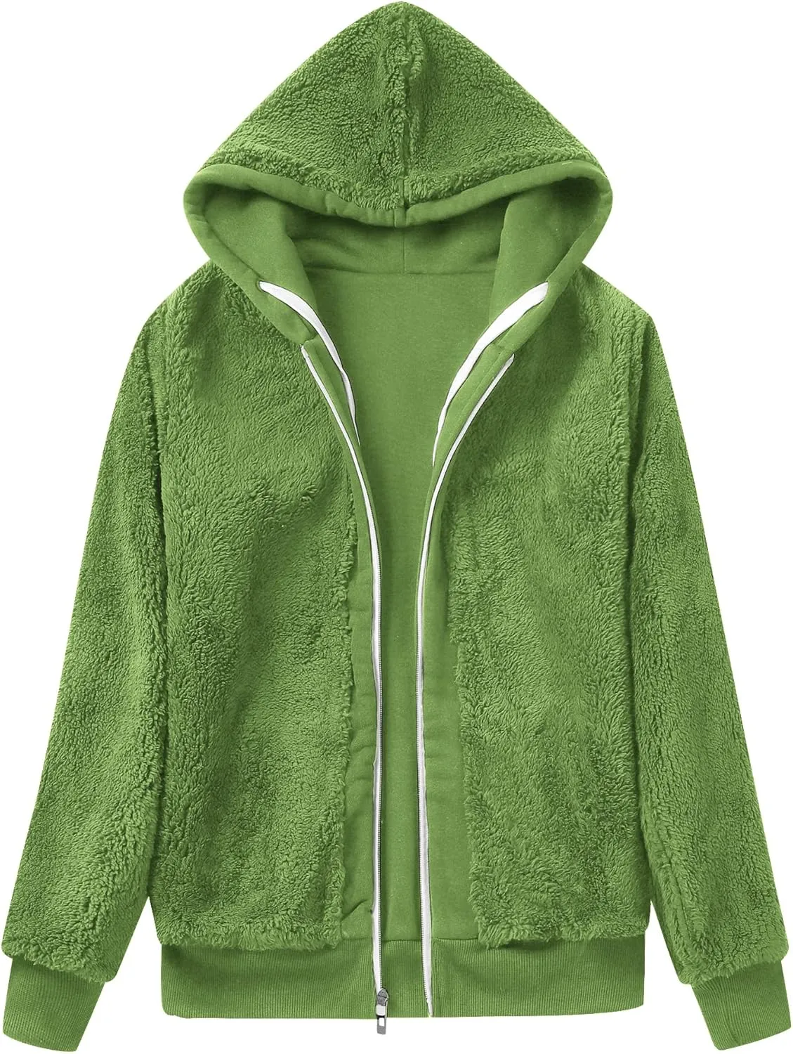 SWISSWELL Hoodies for Women Winter Fleece Sweatshirt - Full Zip Up Thick Sherpa Lined Hooded Jacket