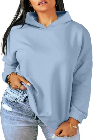 TAKEYAL Plus Size Sweatshirts for Women Pockets Half Zip Pullover Long Sleeve Oversized Drop Shoulder Y2K Clothes
