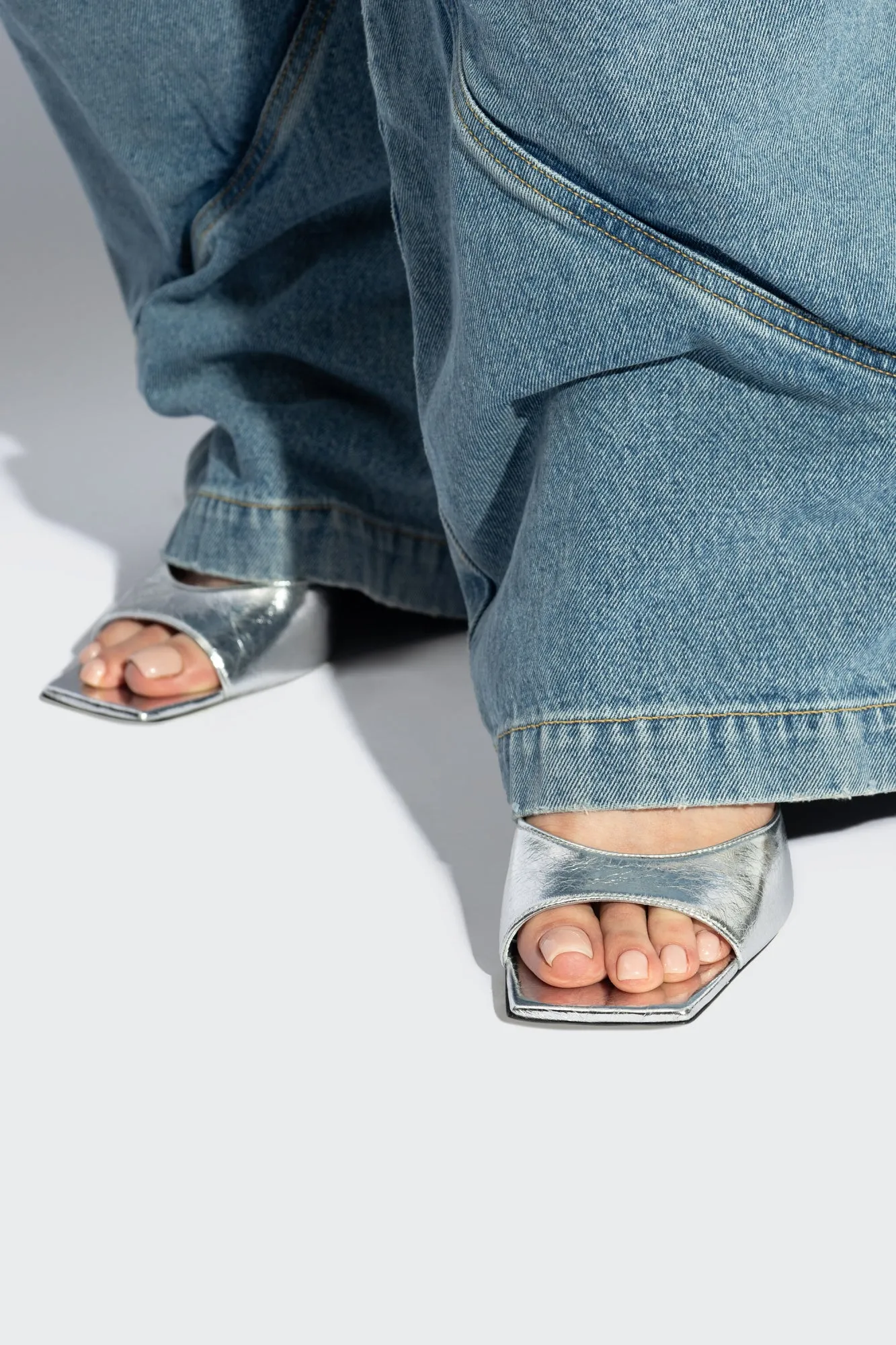 The Attico Heeled Slippers `mini Devon`