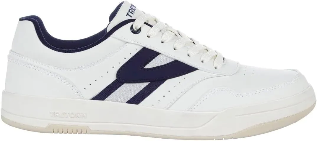 TRETORN Men's Dennis Classic Sneakers, White/Navy
