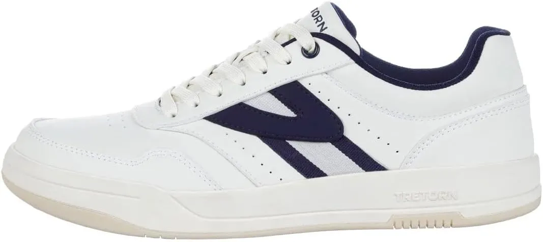TRETORN Men's Dennis Classic Sneakers, White/Navy